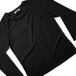 Black Longsleeve crewneck tee